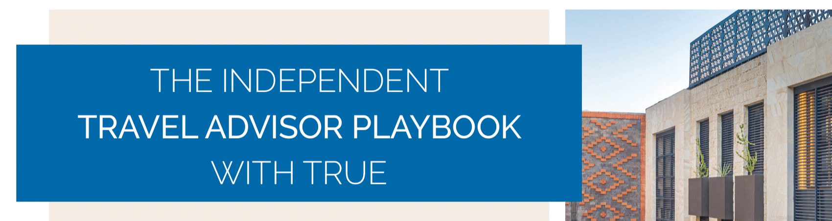 Independent Travel Advisor Playbook with TRUE